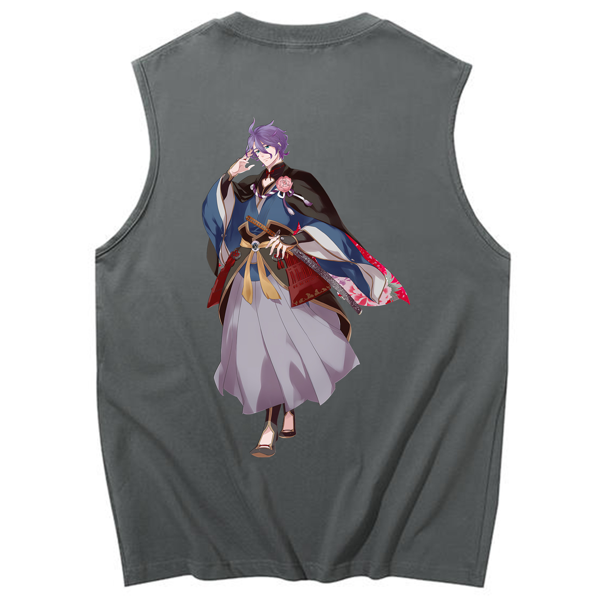 （画像用） 刀剣乱舞 Touken Ranbu コットン100％タンクトップ（背面プリント）